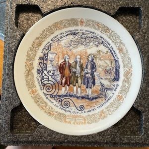 Le Patrimoine de Lafayette Legacy Collection Plate V "The Message to Franklin"